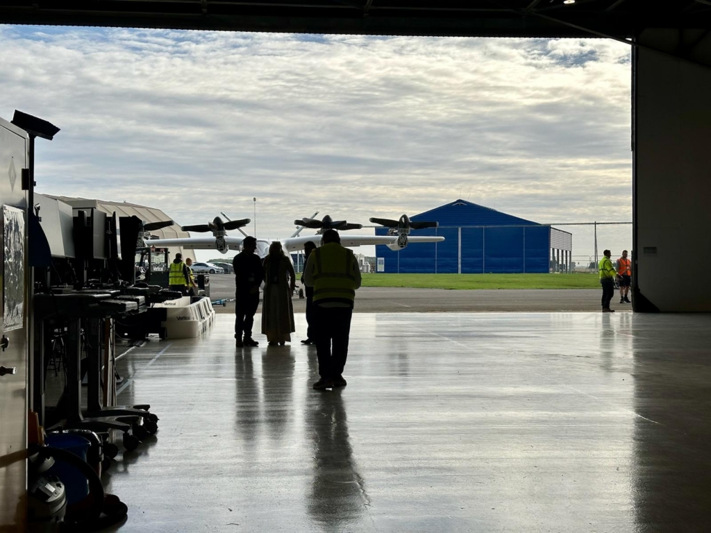 Vertical Aerospace new production hangar at Cotswold Airport