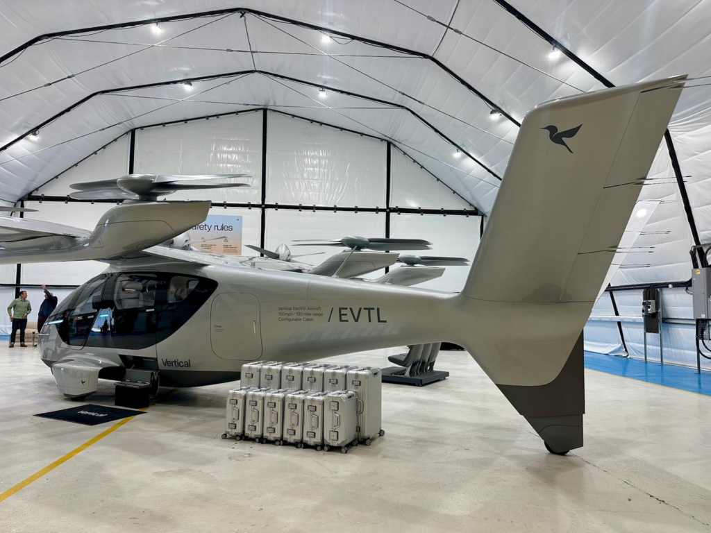 Vertical Aerospace Valo in hangar