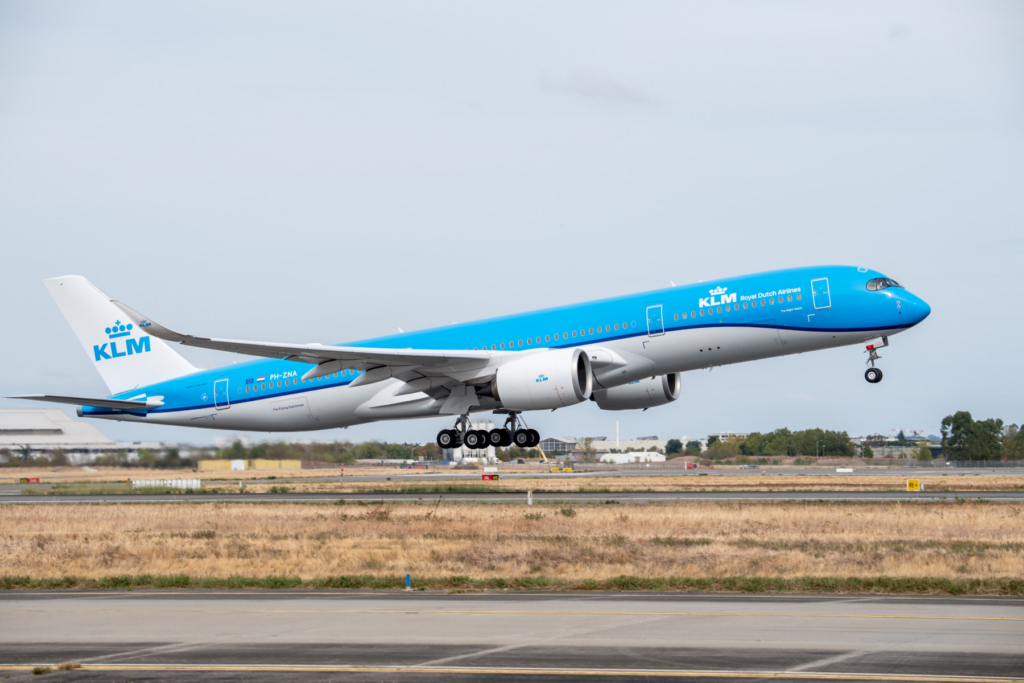 KLM takes delivery of first Airbus A350-900 in Amsterdam