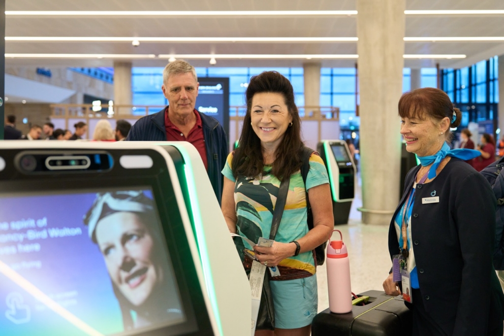 Passengers check in at Western Sydney International Airport