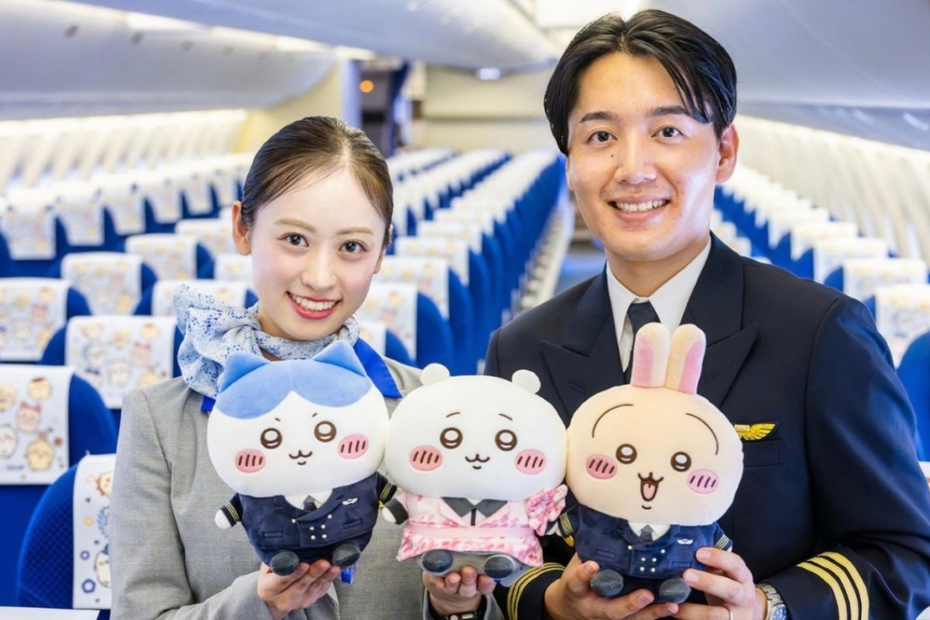 Inside the ANA Chiikawa-themed jet