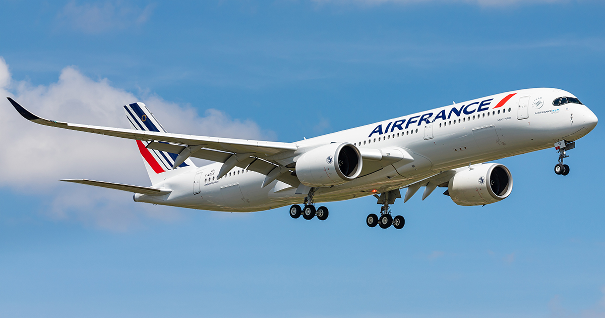 Air France Airbus A350 in flight