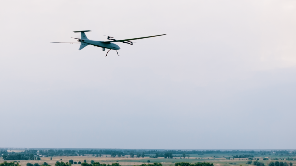Buntar drone flying