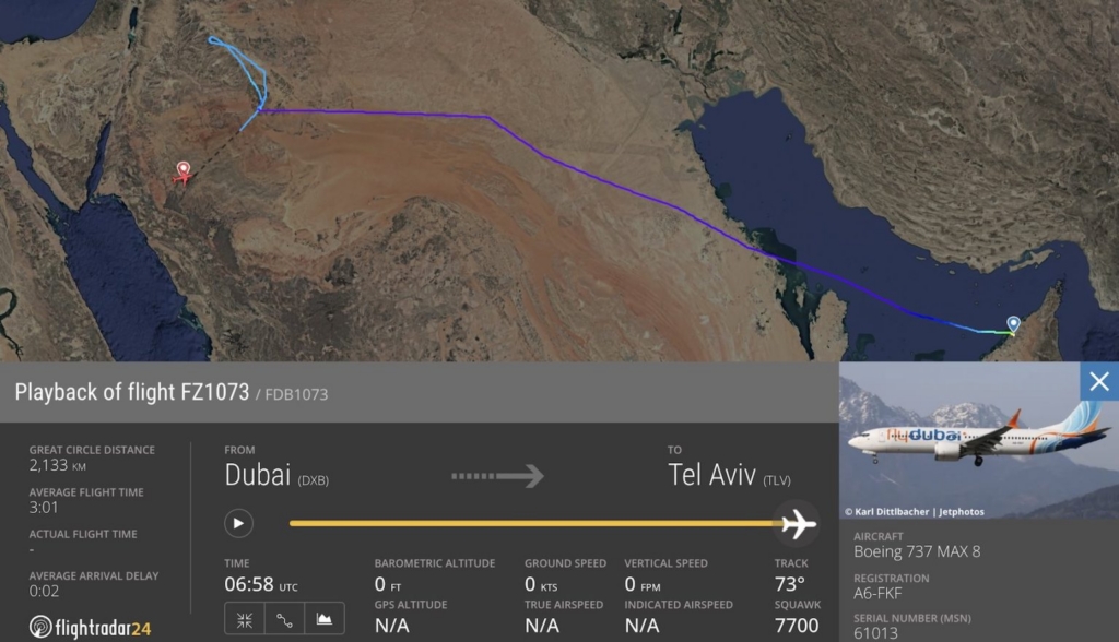 Flight Path_Dubai flight