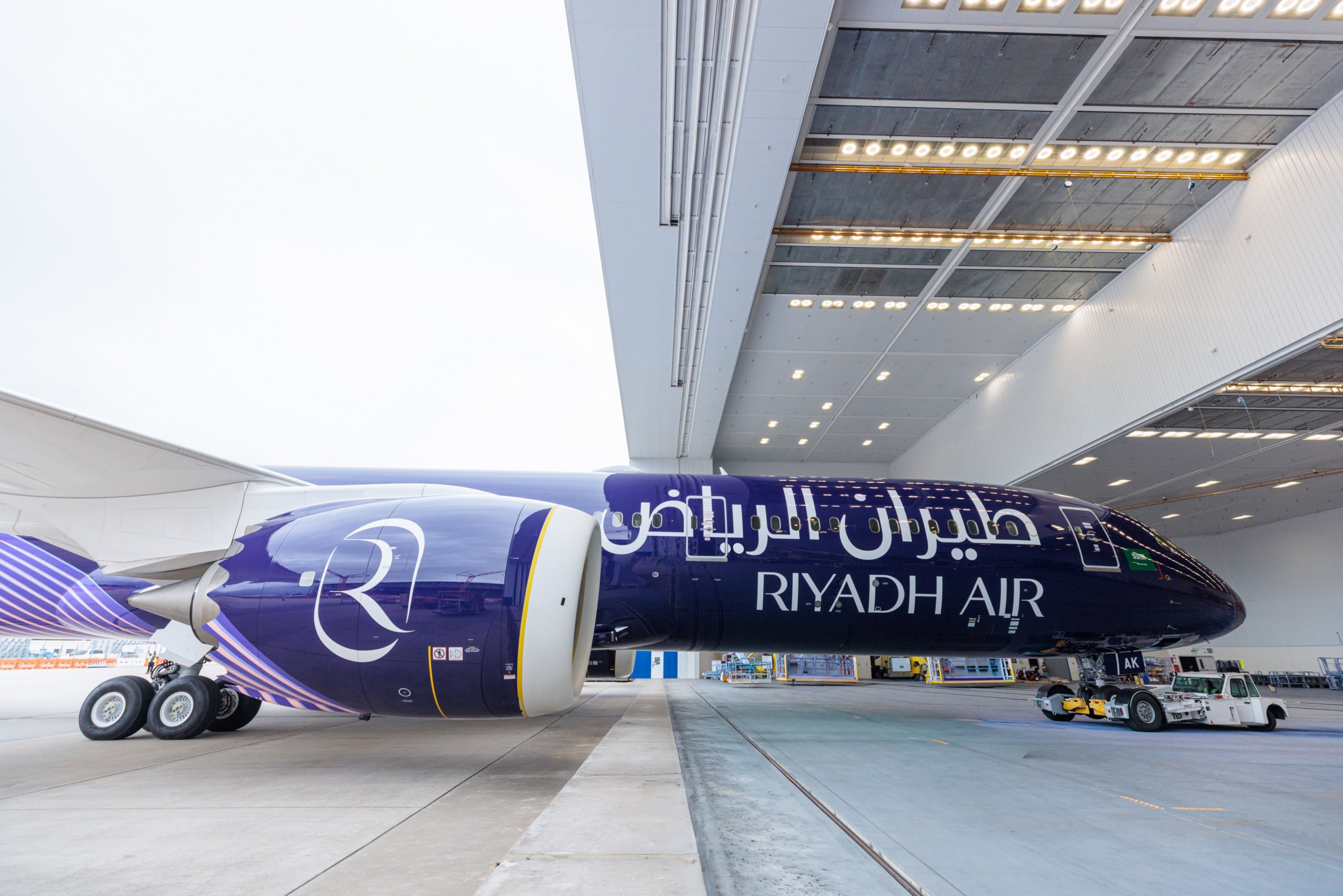 Riyadh Air indigo livery Dreamliner