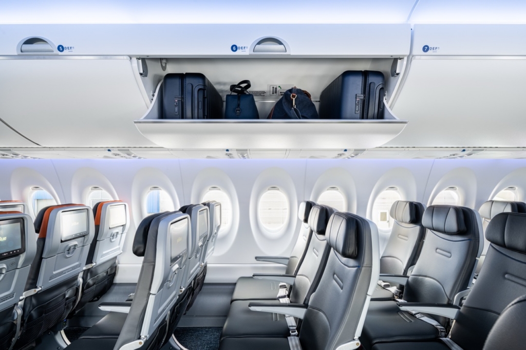 JetBlue Core with overhead bins