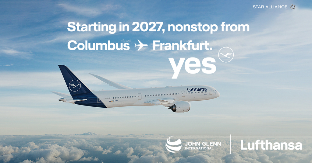 Lufthansa Columbus route announcement. 