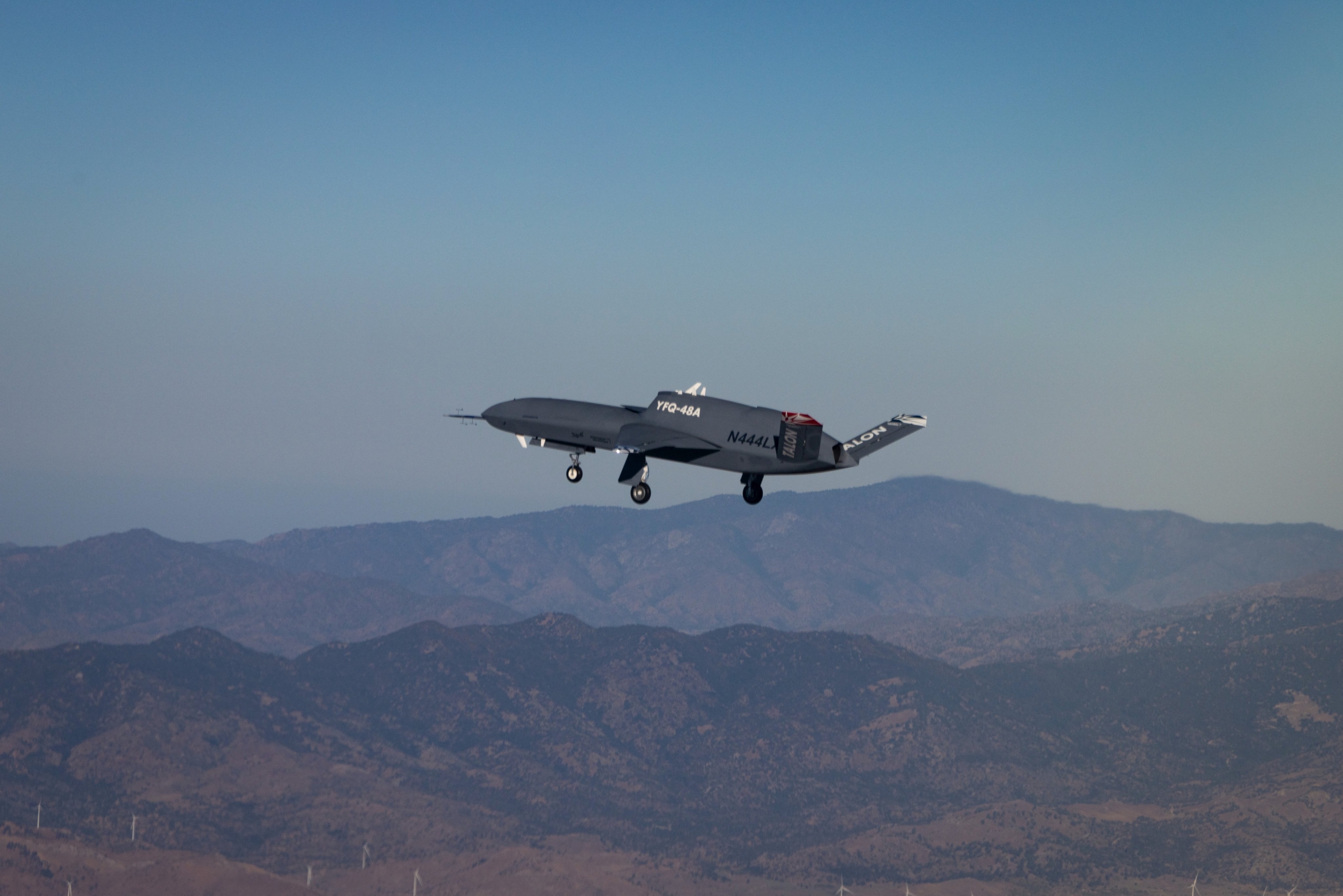 Northrop Grumman YFQ-48A Talon Blue in flight