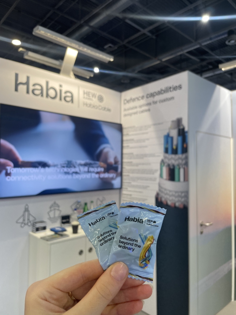 Habia gummy cables as seen at Eurosatory