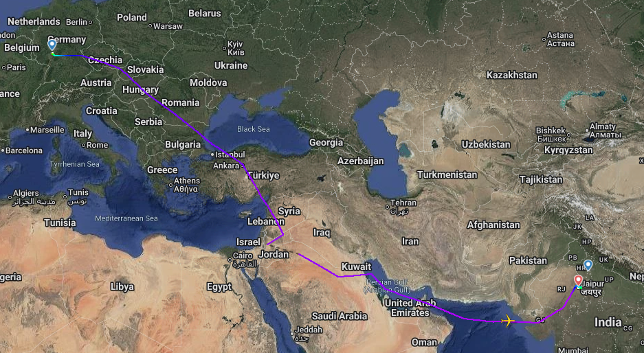 Air India Frankfurt to Delhi Boeing 787 emergency