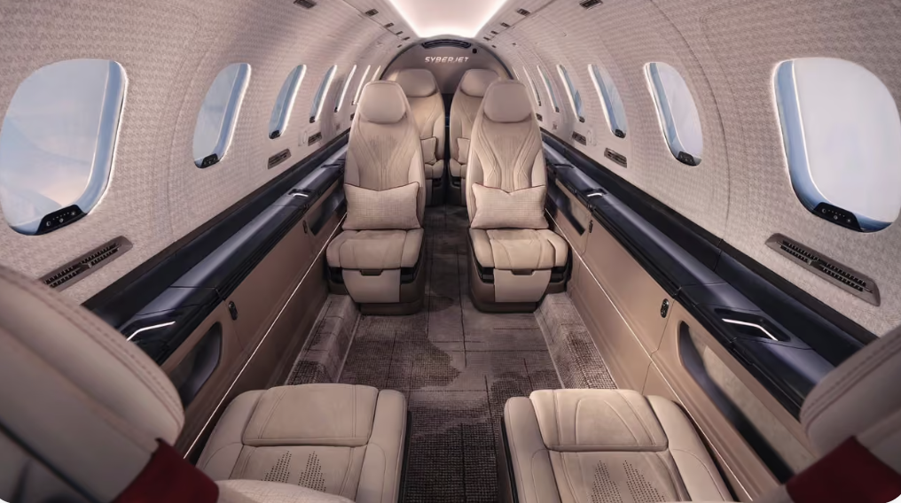 SyberJet SJ36 cabin interior