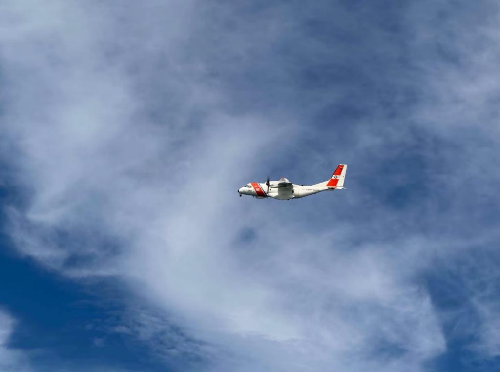 US Coast Guard search for Gulfstream G100 crash.