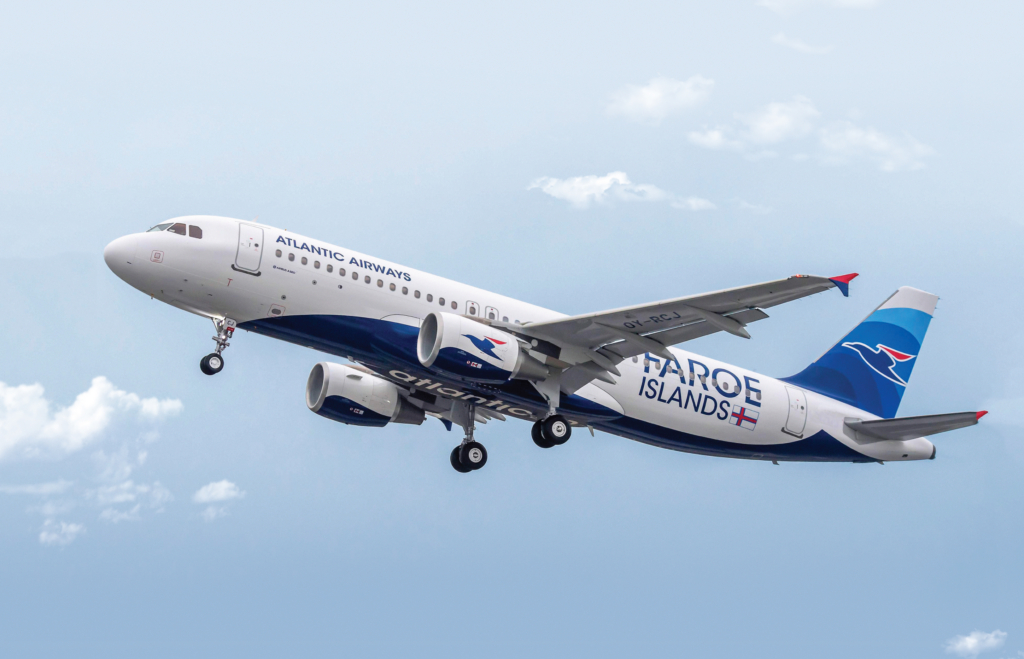 Atlantic Airways Airbus A320ceo taking off
