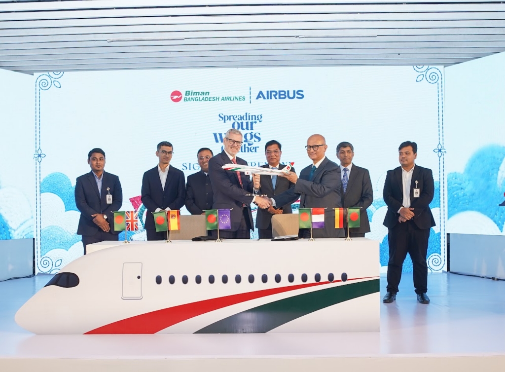 Biman Bangladesh Airbus signing