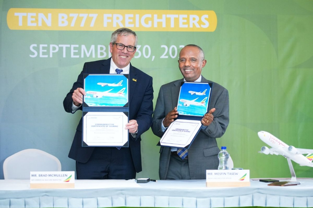 Ethiopian Airlines Boeing 777-8 freighters deal