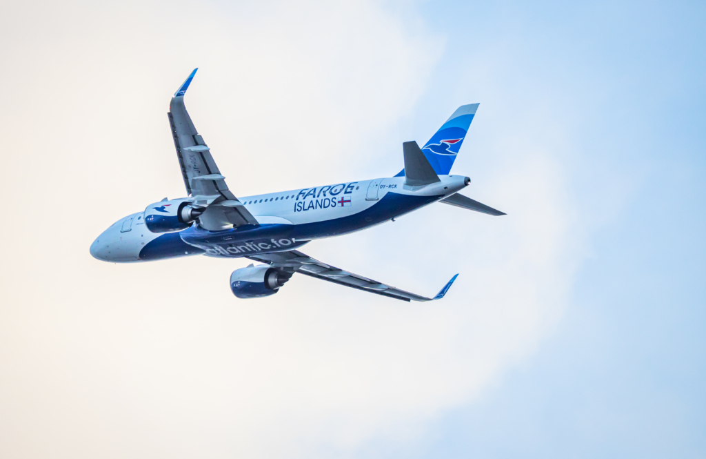Atlantic Airways Airbus A320neo in the sky