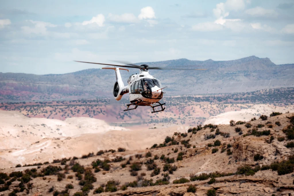 Airbus H140 undertaking hot and high flight tests