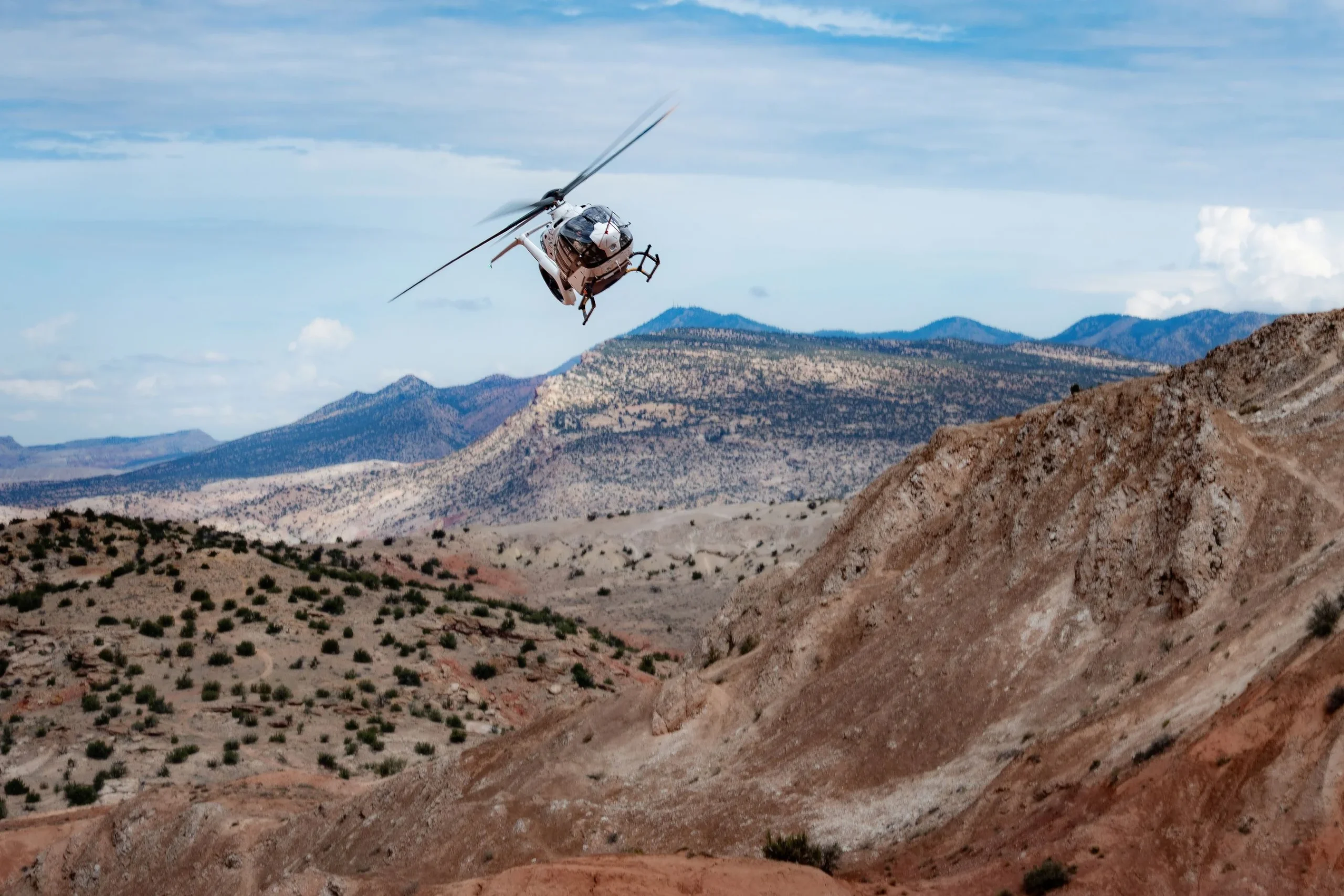 Airbus H140 undertaking hot and high flight tests